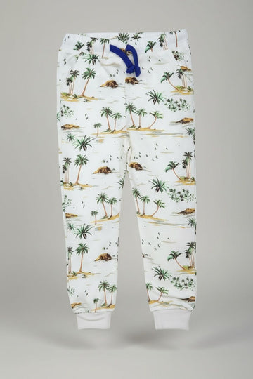 Classic Comfort Trousers With Green Tree