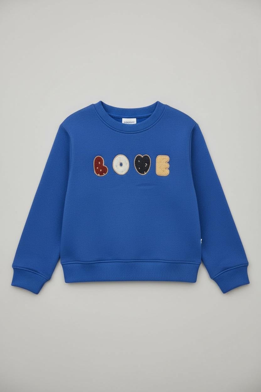 Love Embroidered Sweatshirt
