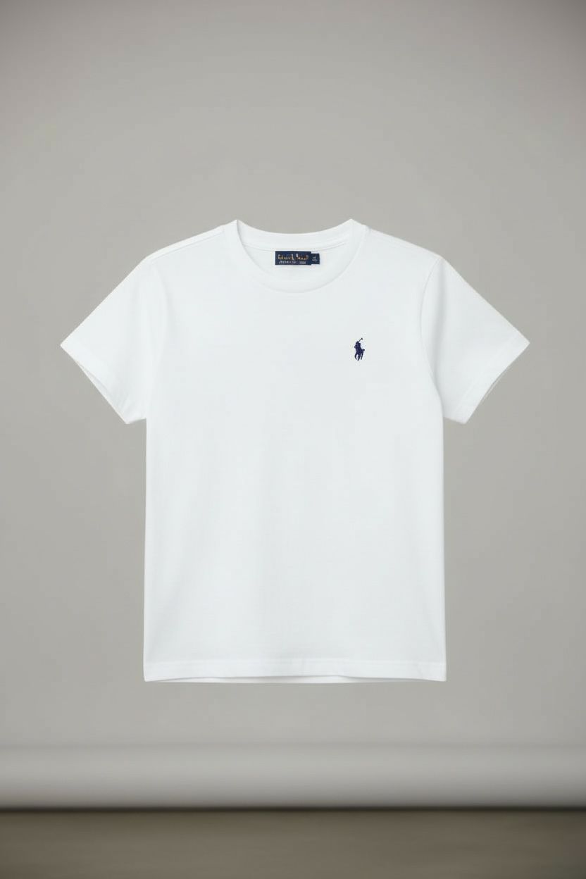 Ralph Lauren Baby Boys' White Cotton Logo T-Shirt