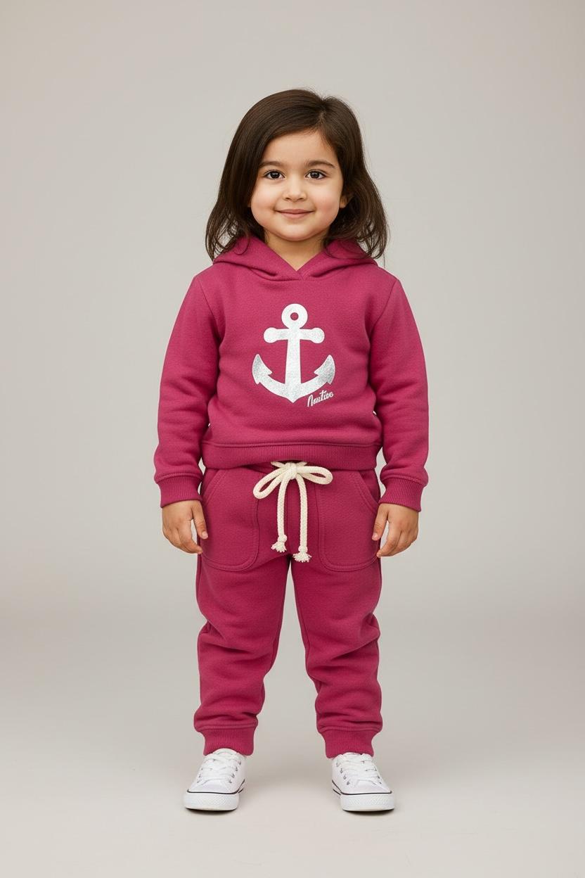 Girls' Pink Sweatshirt & Track Pants